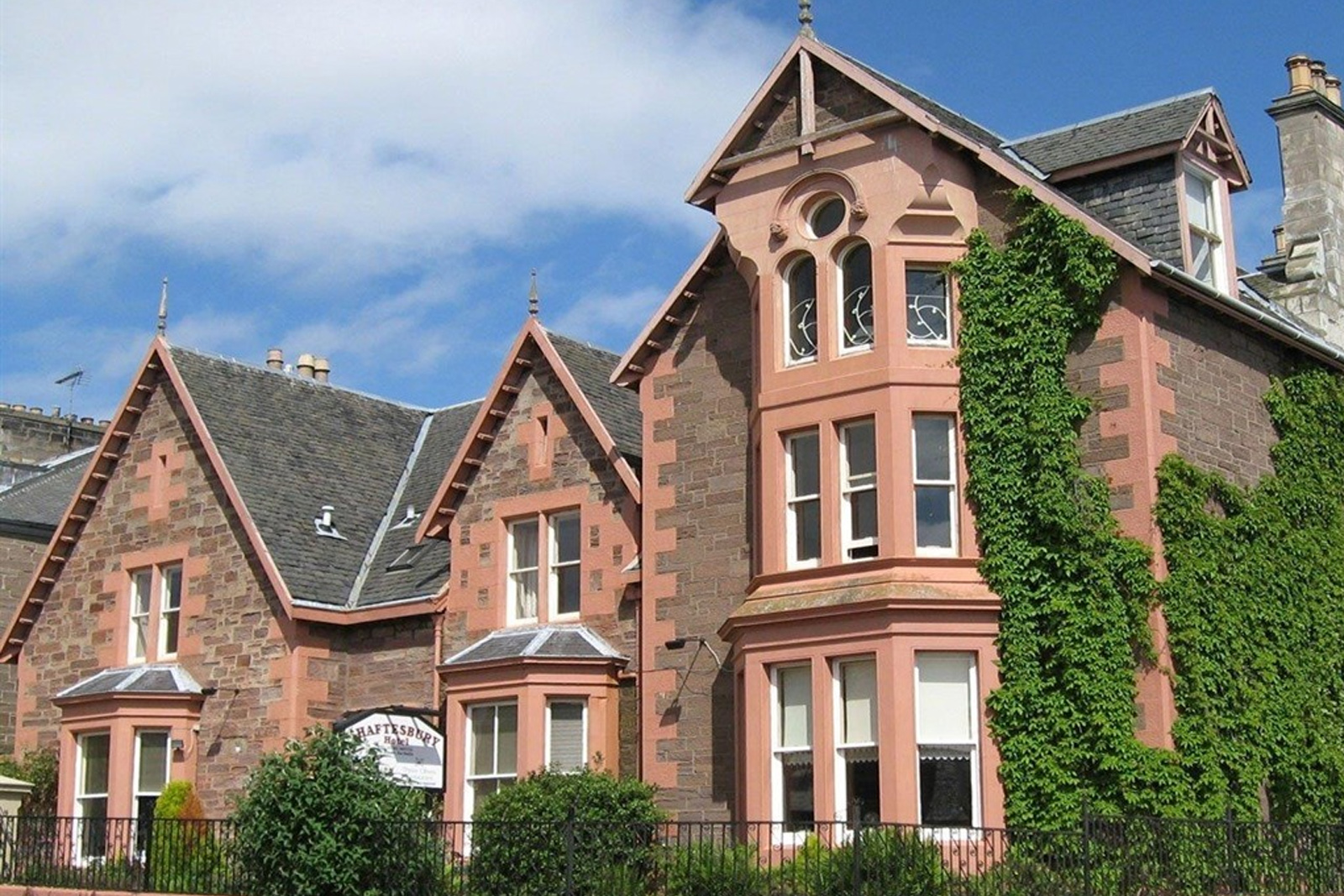 The Shaftesbury Hotel, a 19th-century granite mansion in Dundee